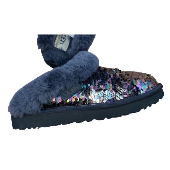 Women's UGG‎ Cluggette Slippers Sequin Navy Size 7 - Picture 9 of 9